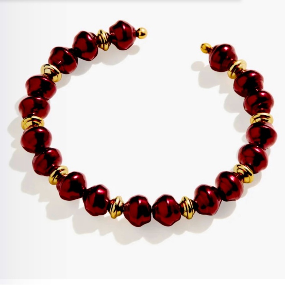 New Alex and Ani Sea Sultry Cuff Bracelet in Burgundy